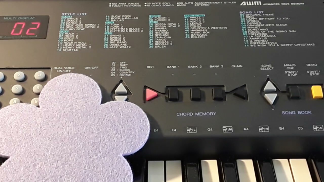 Yamaha PSR-300 Keyboard (1991)  🩵  factory preset Demo Songs   🎹   TOP Sound - Just music - no talk.