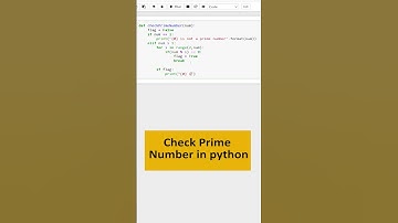 Check Prime Number in Python #python #pythonprogramming #pythontutorial #shorts