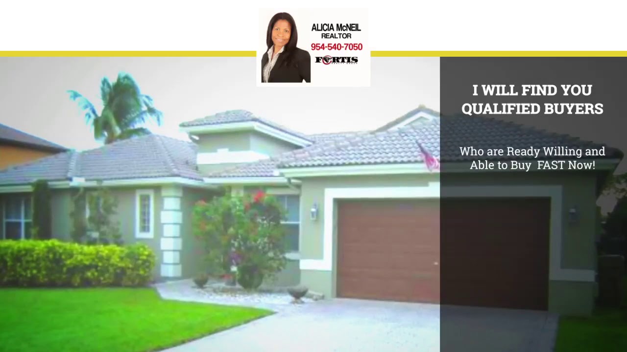 Real Estate Agent Sell Your House Fast Dania Beach Florida Alicia
