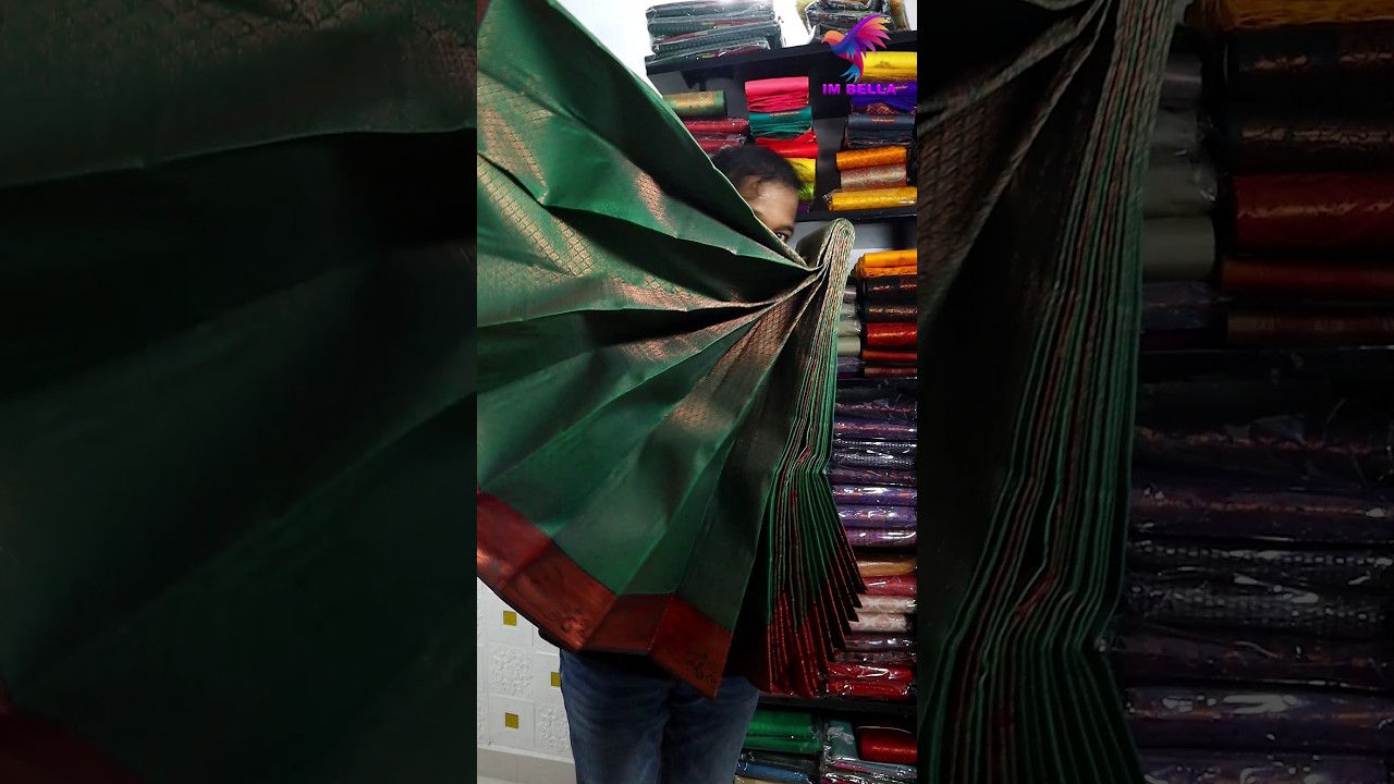 😯 Elegant Green Copper Zari Bridal Silk Saree | Soft Silk Sarees 