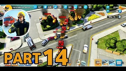 Emergency HQ: Firefighter Game - Gameplay Walkthrough Part 14 - TickerX (iOS, Android)