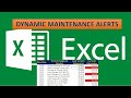 How to create preventive maintenance dynamic maintenance alerts