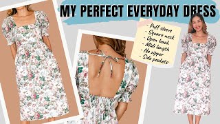 DIY My perfect everyday dress (It has everything I want in one dress) | Step by step sewing tutorial