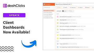 🚀 New Feature Release: Client Dashboards