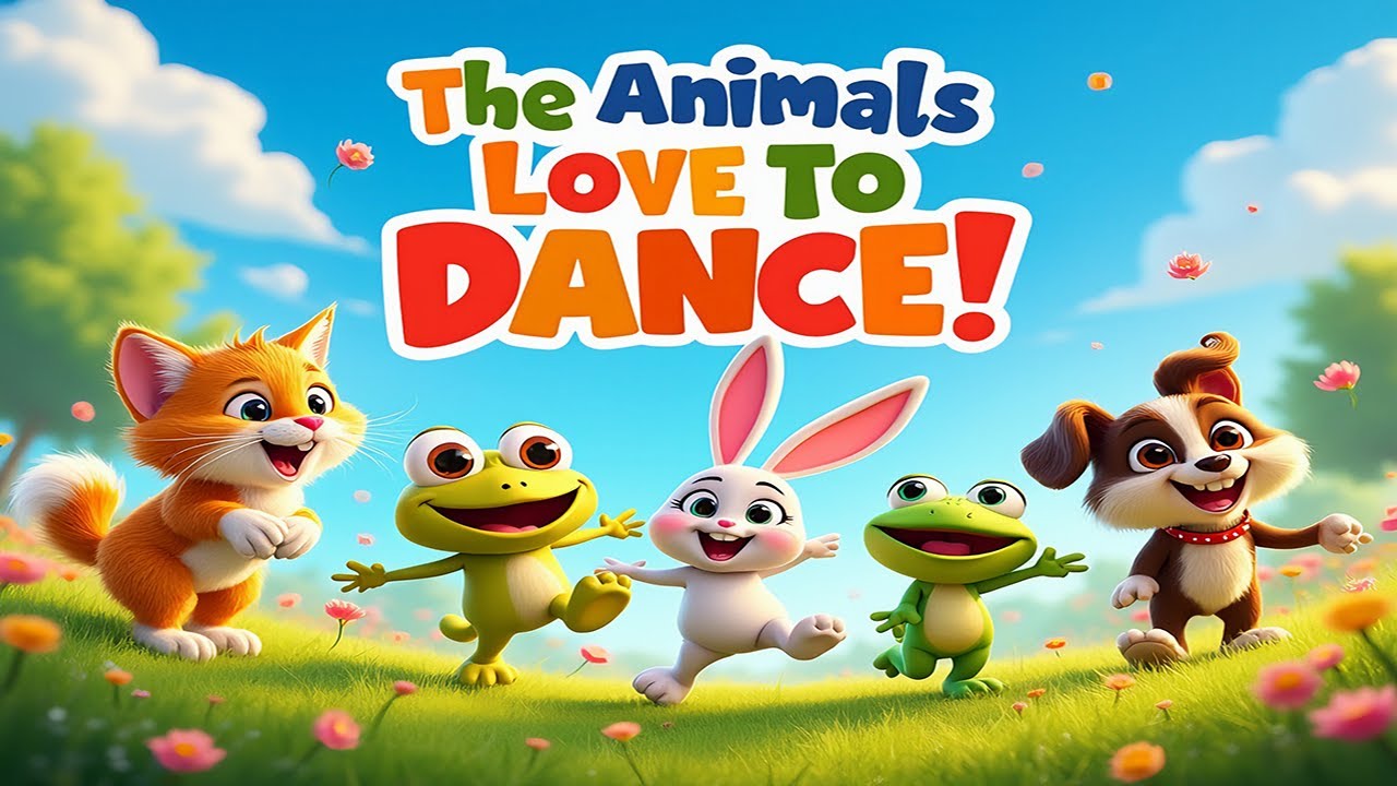 The Animals Love to Dance | Fun Dance Song for Kids | Learn Animal ...
