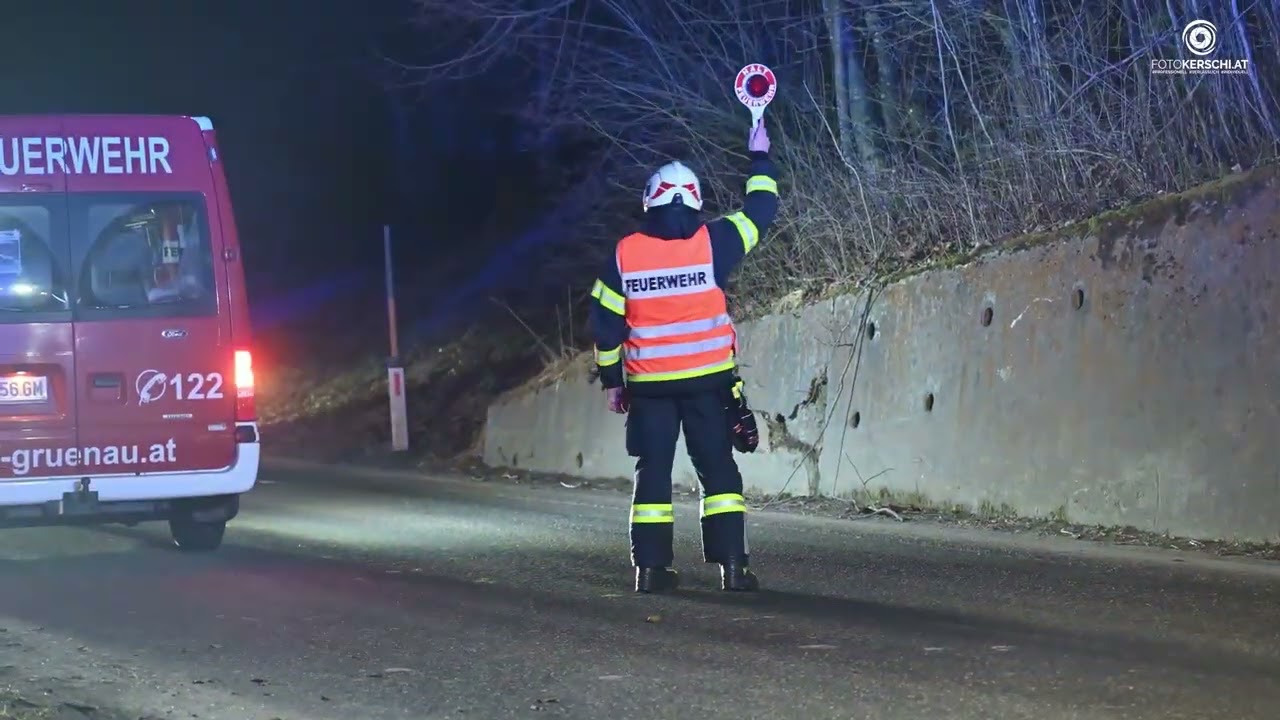 Verkehrsunfall in Grünau im Almtal fordert eine verletzte Person