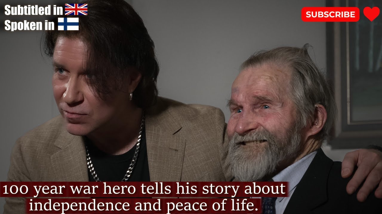 Over 100 year war hero Hannes Tuovinen tells his story about independence and peace of life