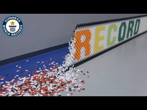 Longest Domino Wall Topple - Guinness World Records