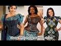 Classy long skirts and peplum blouse African Ankara dress designs for beautiful ladies 