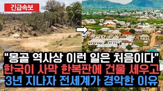 “몽골 역사상 이런 일은 처음” 한국이 사막 한복판에 건물 세우고 3년 지나자 전세계가 경악한 이유