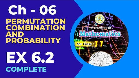 #class11 #maths new book #sindh board #ch6 Ex 6.2 #permutation and #combination