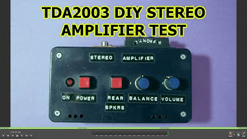TDA2003 DIY stereo amplifiers tested