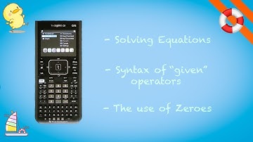 how to solve equations? - TI-Nspire tutorial #4
