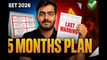 Last 5 Month Plan for NEET 2026 | @PWNEET-Official @PW-NEETWallah #neetdropper#neet2026 #neet