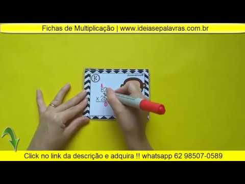 Multiplicação em fichas-Psicosol