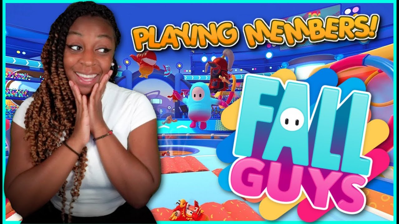 PLAYING WITH MEMBERS!! | Fall Guys Ultimate Knockout - YouTube