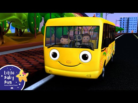 Wheels On The Bus | Part 1 | Nursery Rhymes | from LittleBabyBum! | ABCs and 123s