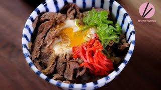 Asian at Home | Easy Beef Rice Bowl, Gyudon