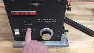 Vintage Coil Winding Machine for Guitar Pickups Accuwinder CW-11B