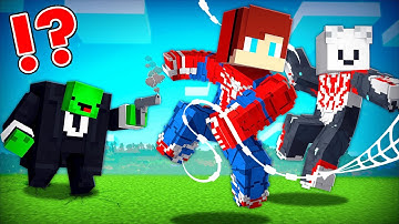 SPIDER MAN Speedrunners vs KING PIN Hunter in Minecraft - Maizen JJ and Mikey