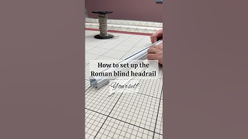 Roman blind headrail - set up secrets #romanblinds #tips #setup