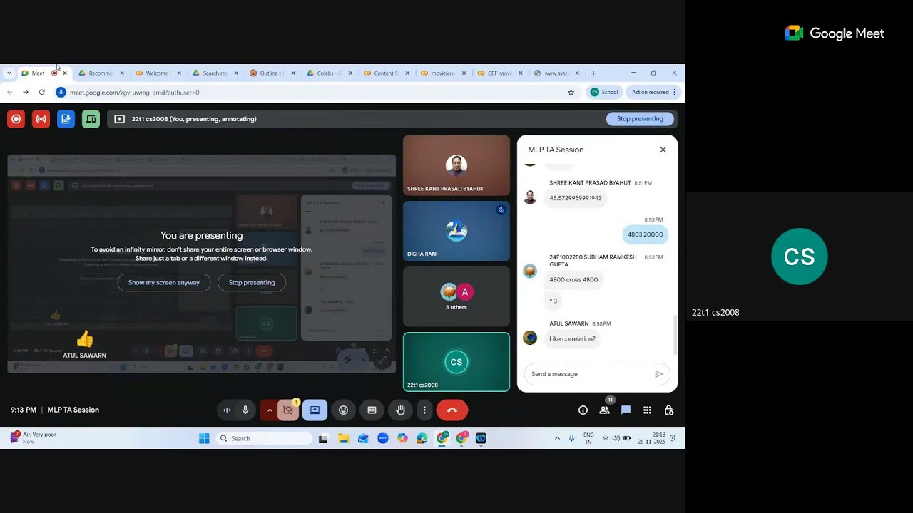 MLP Week 10 Live Session