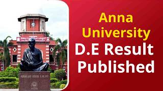 Anna University D.E Results Published