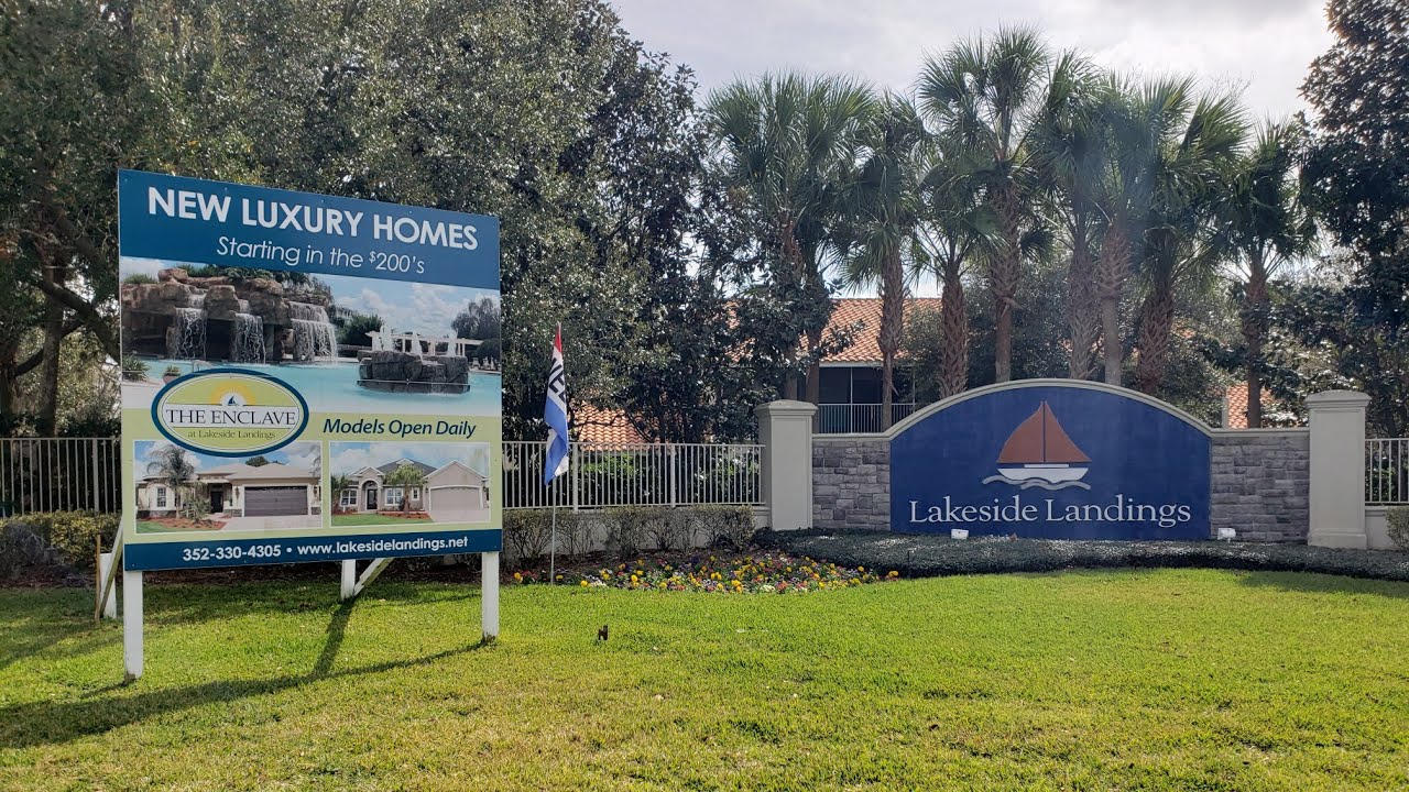 Drive through tour of The Enclave at Lakeside Landings in Wildwood, FL ...