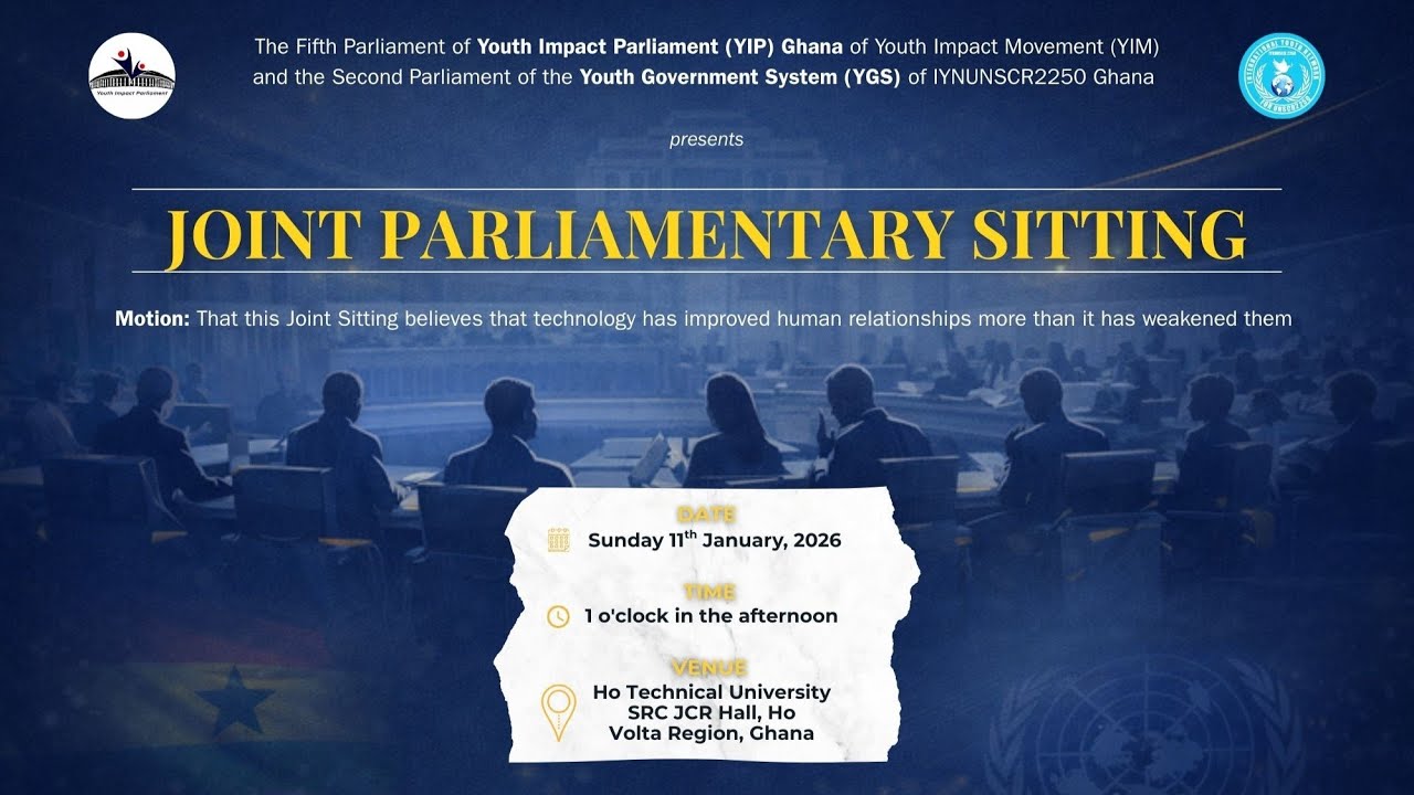 Joint Parliamentary Sitting YIP, YIM & YGS, IYNUNSCR2250 held on Sun 11th Jan, 2026