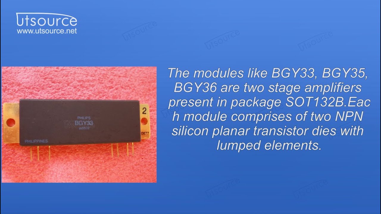BGY33 VHF Power Amplifier Module, Utsource YouTube