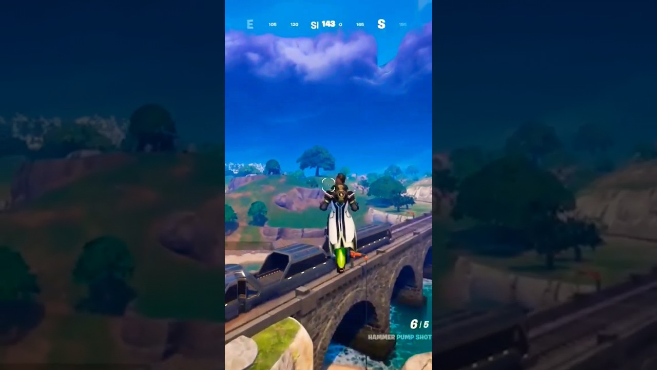 Fortnite James Bond Style Train Jump 🚉✨ (