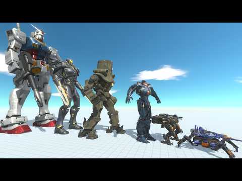 Robot Evolution Team vs Scorpius Rex and King Kong Army - Ultimate Faction Battle Challenge