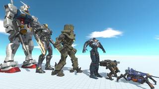 Robot Evolution Team vs Scorpius Rex and King Kong Army - Ultimate Faction Battle Challenge