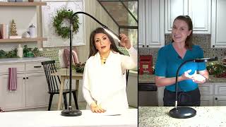 SecureBrite 2-in-1 LED Touch Lamp w/ Magnifier Glass Magnifier on QVC