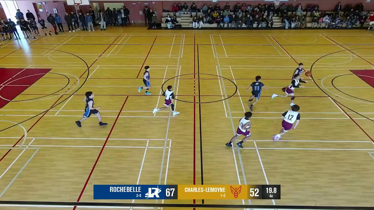 WATCH: Basketball Benjamin Masculin D2 – Charles-Lemoyne VS Rochebelle – 2023-01-15