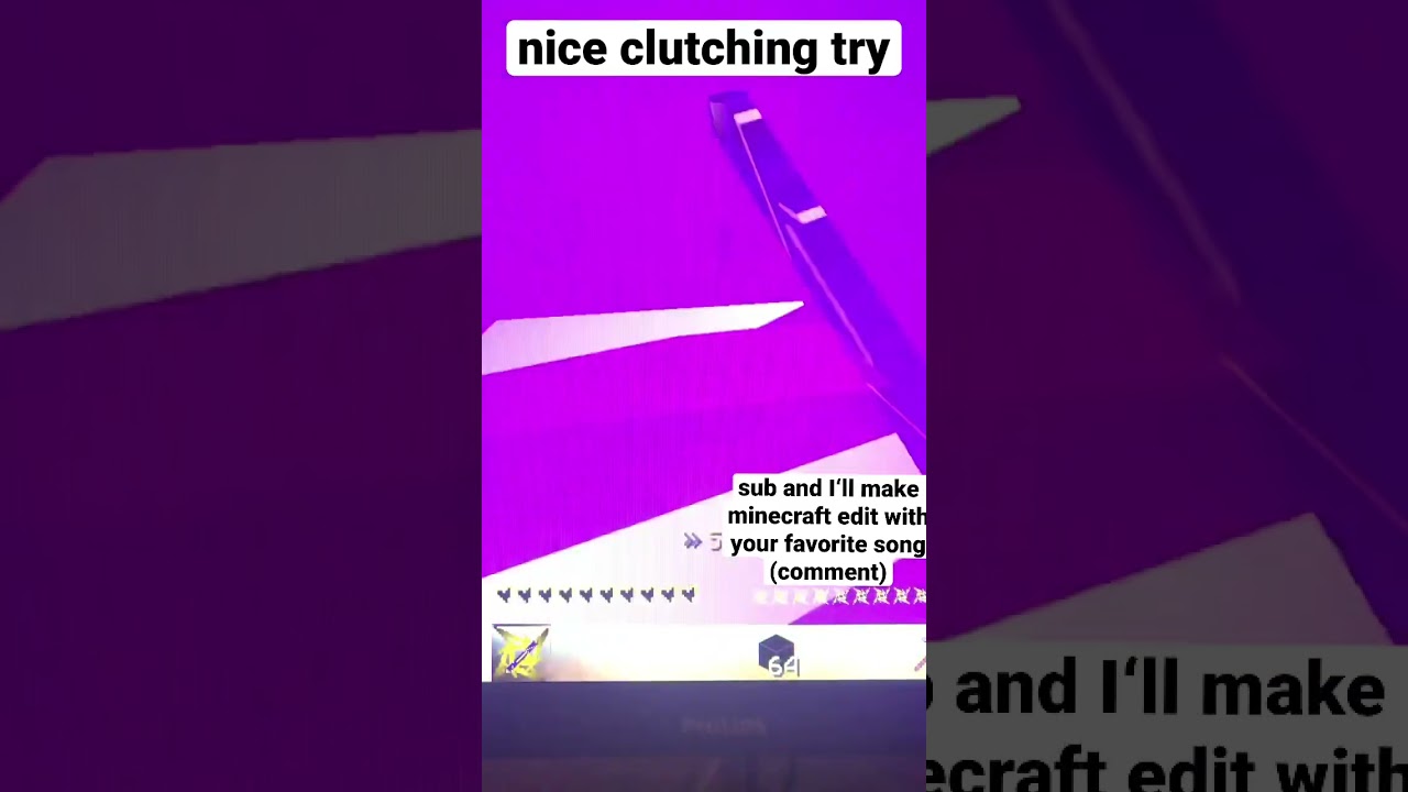 nice clutching try in minecraft MLGRush 