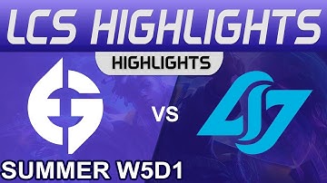 EG vs CLG Highlights LCS Summer Season 2022 W5D1 Evil Geniuses vs Conter Logic Gaming by Onivia