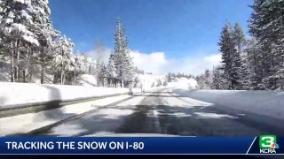 Ride along with us: We're on Interstate 80 near Nyack tracking the snow