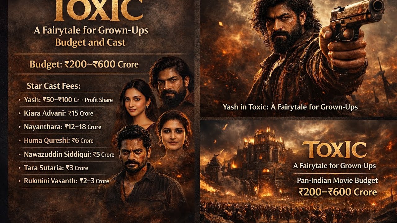 Toxic A Fairytale for Grown-Ups Budget | Yash’s ₹600 Crore Pan-India Movie Explained