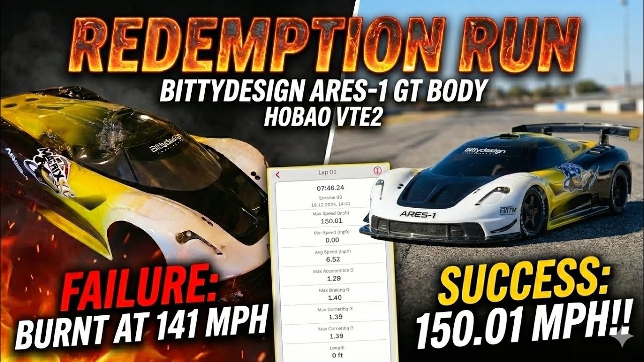 Заезд на скорость Bittydesign Ares-1 GT: 150,01 миль/ч на стандартном шасси! (HoBao VTE2)