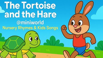🐢 The Tortoise and the Hare | Slow and Steady Wins the Race 🐇 | Mini World Kids Songs
