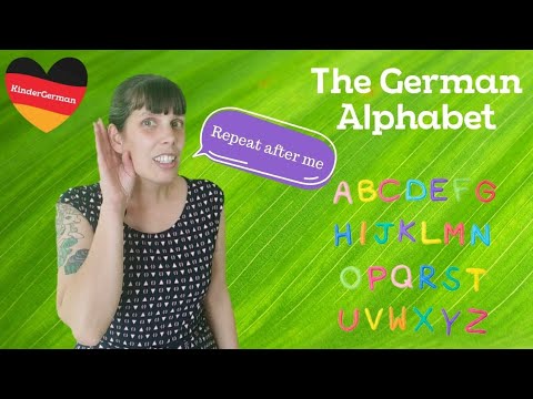 German Alphabet A bis Z plus Ä Ö Ü - YouTube