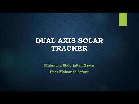 Dual Axis Solar Tracker - Mechatronics (ME591)