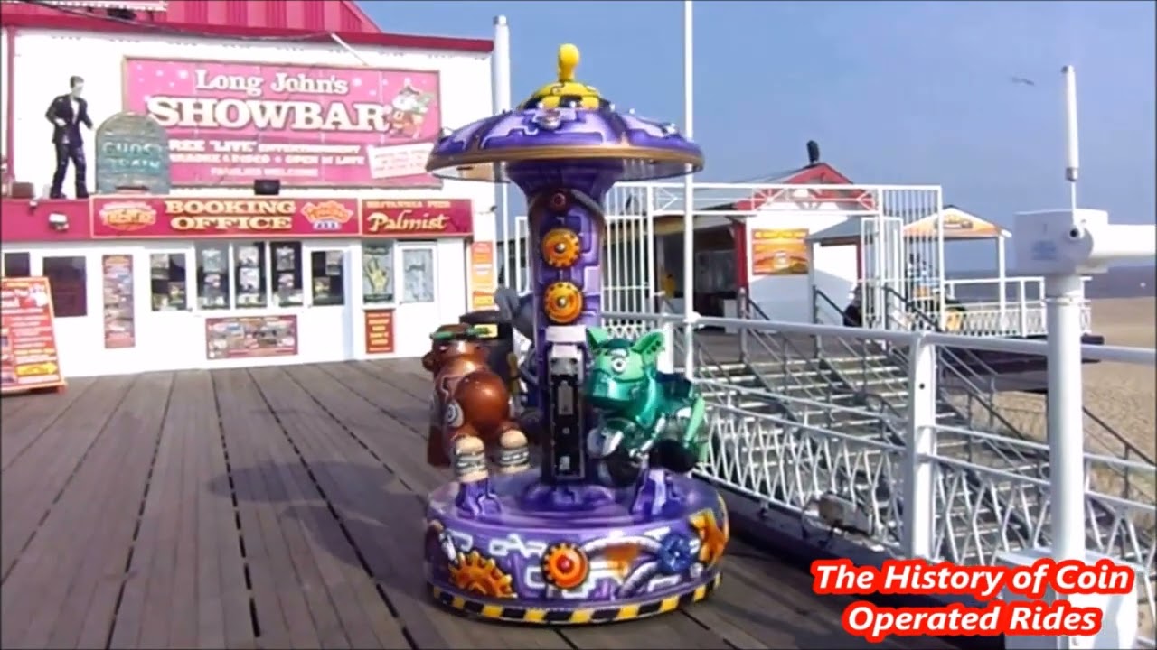 2010s Kupper Automaty Coin Operated Roundabout Kiddie Ride - Robot Carousel
