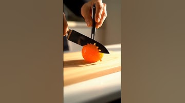 The Glass Orange: Satisfying ASMR Fruit Slicing #macro #asmr #hyperrealism #fruit #oddlysatisfying
