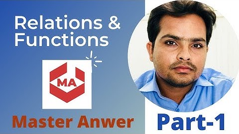 1 | Modern ABC Maths | Class 12 | Relations and Functions | Concepts | @MASTERANWER