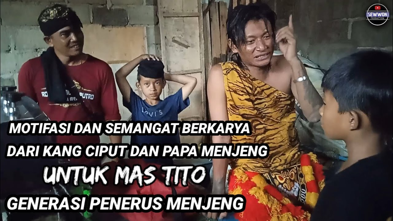 MAS MENJENG DAN KANG CIPUT MEMBERIKAN MOTIFASI DAN SEMANGAT KE ANAK MAS MENJENG