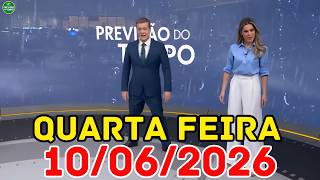 ATENÇÃO MÁXIMA: Temporais e Granizo Ameaçam o Brasil | Previsão do Tempo Jornal Hoje 10/06