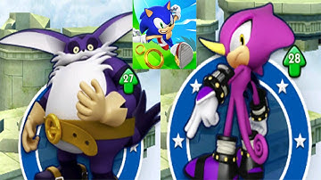 Sonic Dash - Endless Running & Racing Game - BIG VS ESPIO - All Characters Unlocked - Android & IOS