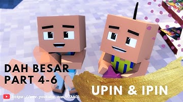 Upin & Ipin 2019 - Dah Besar 4-6 ( Minecraft Animation )